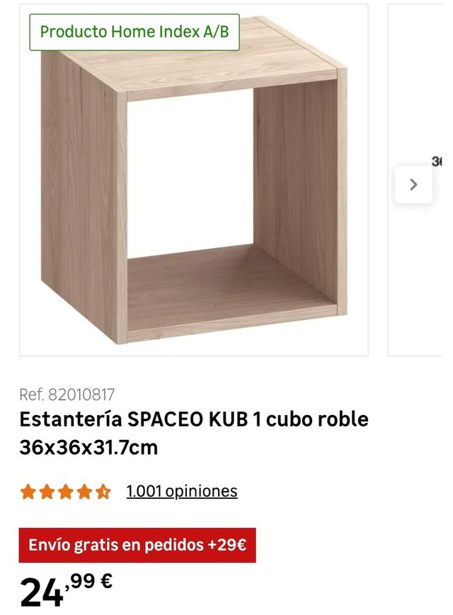 Estantería cubo con puerta