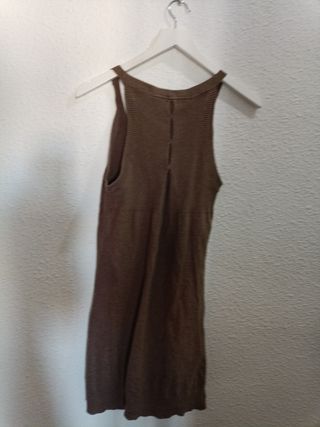 Vestido marrón de punto