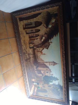 Cuadro de la época antigua gran pintor