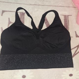 Sujetador deportivo negro c/ brillos