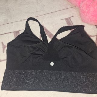 Sujetador deportivo negro c/ brillos
