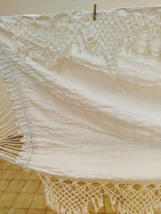 Hamaca blanca artesanal