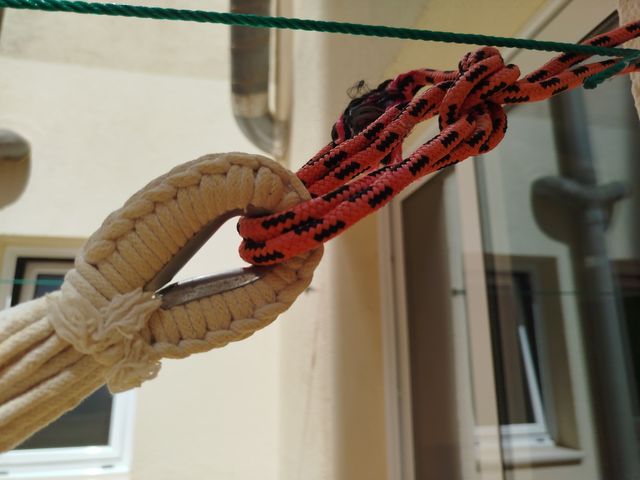 Hamaca blanca artesanal