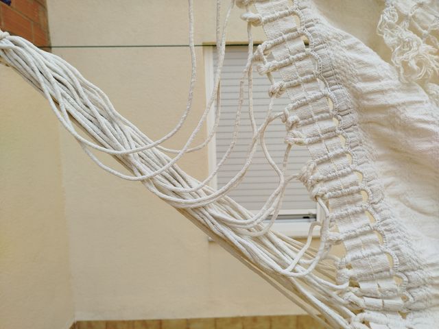 Hamaca blanca artesanal