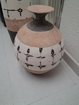 2 Jarrones Decorativos Cerámica. 