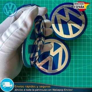 Emblema Volkswagen Azul 90mm Tapacubos Llantas