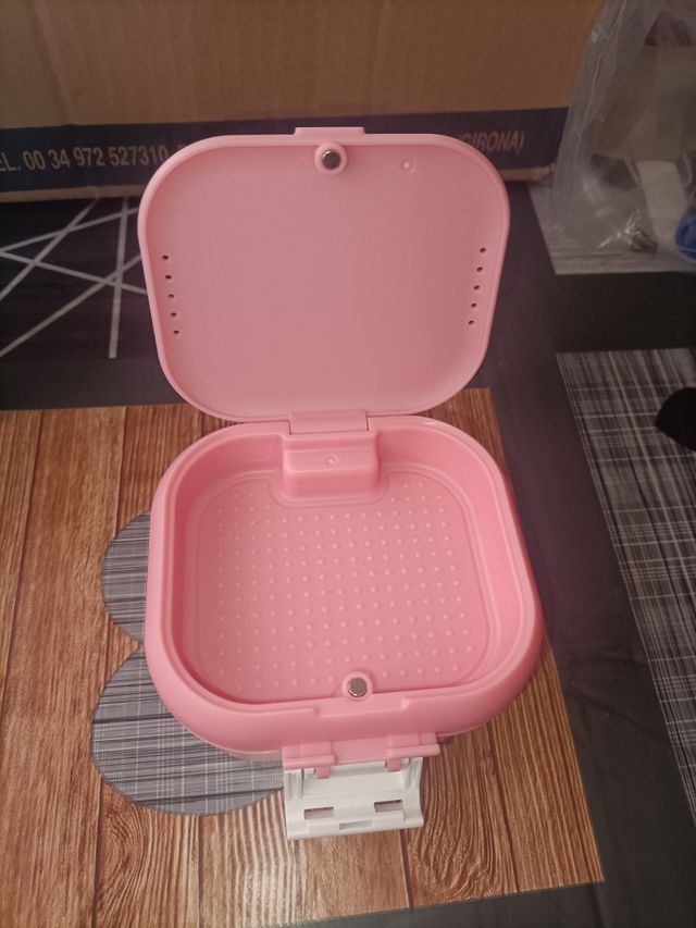 ARGOMAX - Estuche dentadura rosa