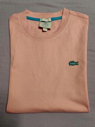 Camiseta Lacoste rosa talla S