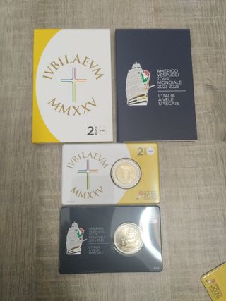 Lotto 2 Monete 2€ Italia 2025 FDC