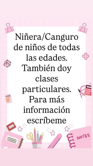 Se ofrecen servicios de canguro en SALAMANCA