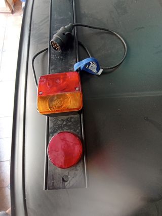 Portamatrículas con pilotos para portabicicletas 