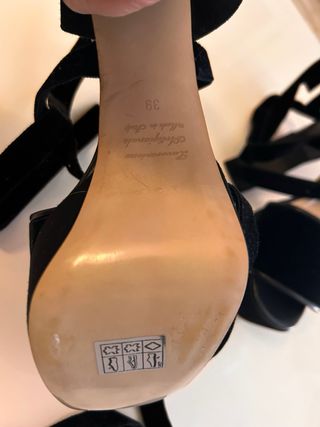 Tacones negros 39 - Piel italiana