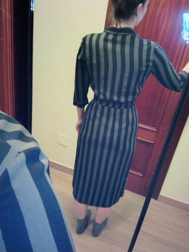 Vestido rayas Bershka S