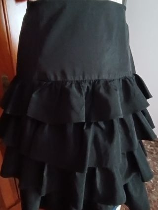 Falda flamenca negra - Talla 40