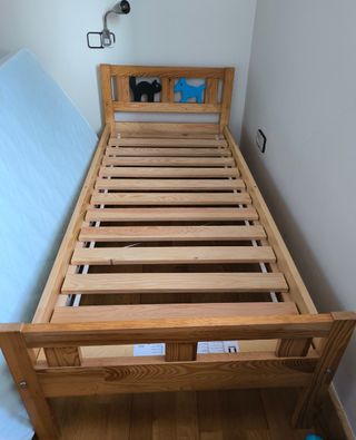 Cama infantil (estructura de somier) 70x160 madera