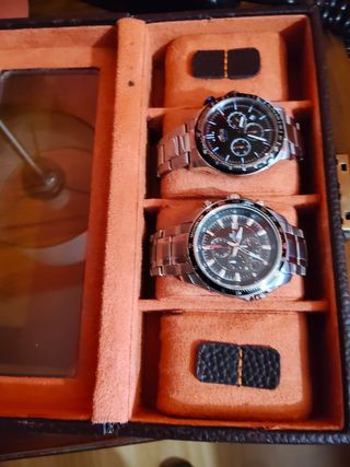 Estuche relojes - 4 compartimentos