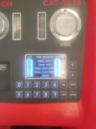 Máquina cambio y limpieza para cajas de cambios 