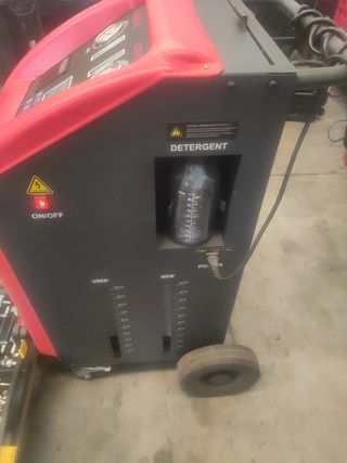 Máquina cambio y limpieza para cajas de cambios 