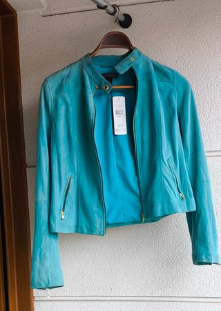 Chaqueta Ralph Lauren ante turquesa M