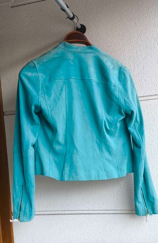 Chaqueta Ralph Lauren ante turquesa M