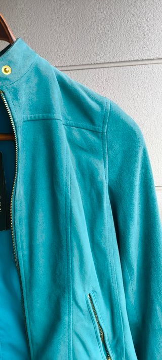 Chaqueta Ralph Lauren ante turquesa M