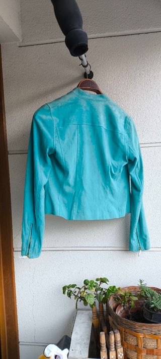 Chaqueta Ralph Lauren ante turquesa M