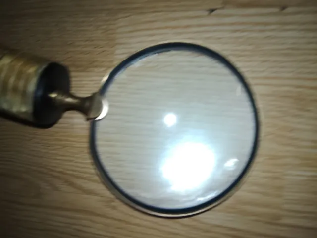 Lupa bronce y cuerno. MEJOR QUE NUEVA