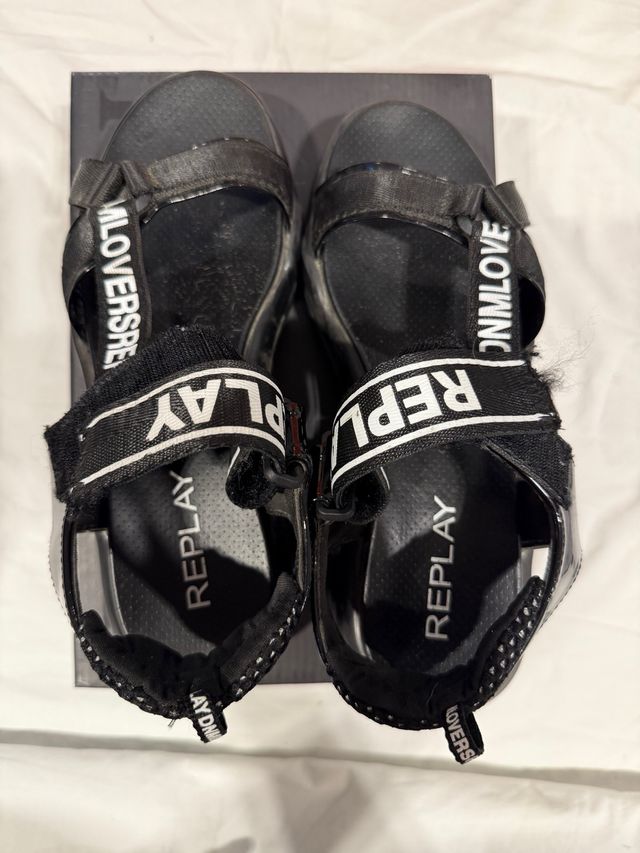Sandalias Replay negras mujer-talla 39