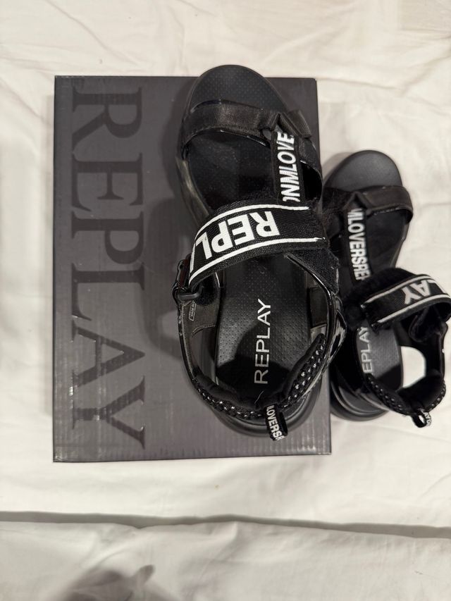 Sandalias Replay negras mujer-talla 39