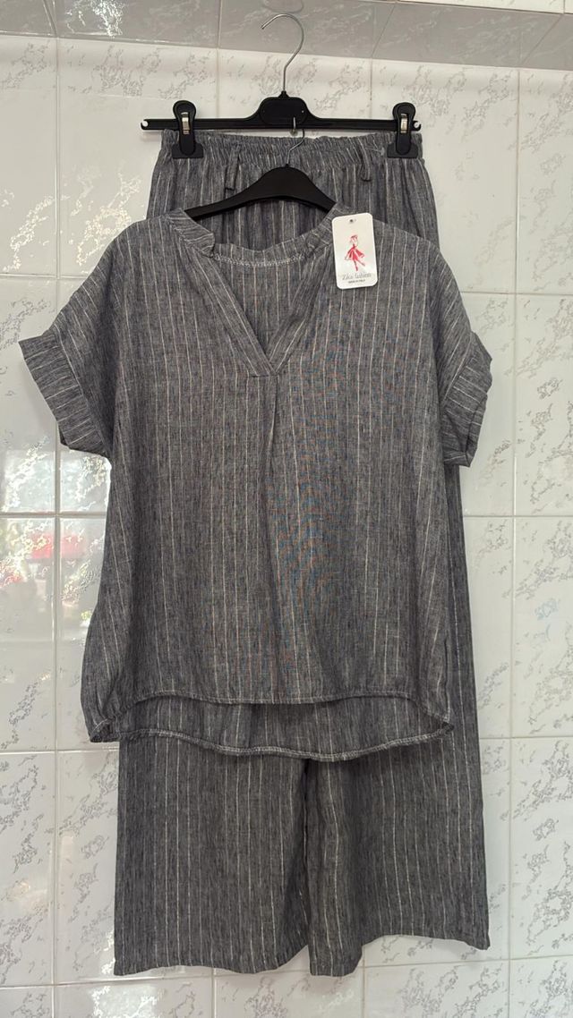 Conjunto top y pantalón Palazzo