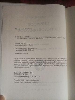 Cuentos extraordinarios