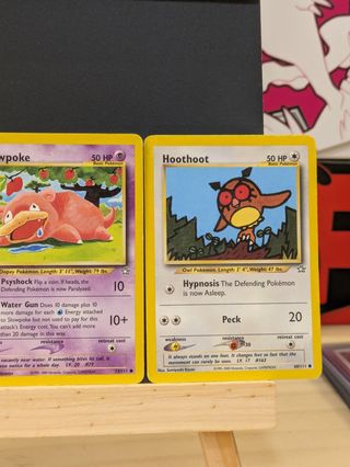 3 cartas Pokémon Neo Génesis (inglés)