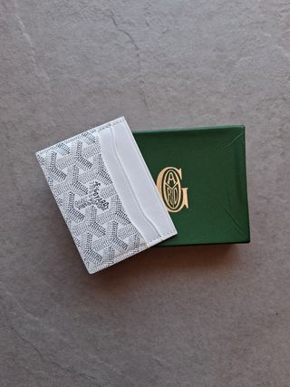Portacarte Goyard bianco