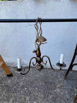 Lampara techo antigua 3 luces
