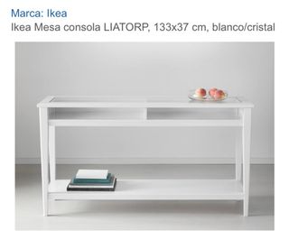 Consola Ikea Liatorp blanca