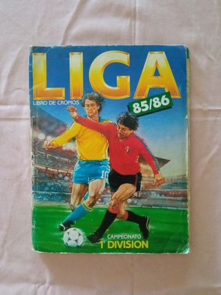 ALBUM CROMOS FÚTBOL LIGA ESTE 85-86 CON 46 DOBLES 