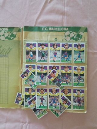 ALBUM CROMOS FÚTBOL LIGA ESTE 85-86 CON 46 DOBLES 