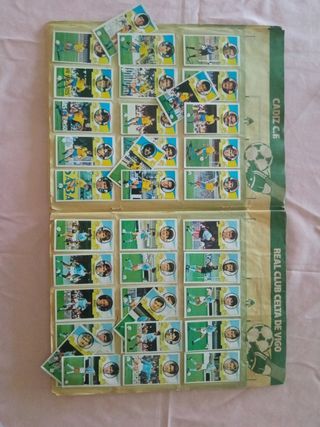 ALBUM CROMOS FÚTBOL LIGA ESTE 85-86 CON 46 DOBLES 