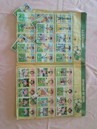 ALBUM CROMOS FÚTBOL LIGA ESTE 85-86 CON 46 DOBLES 