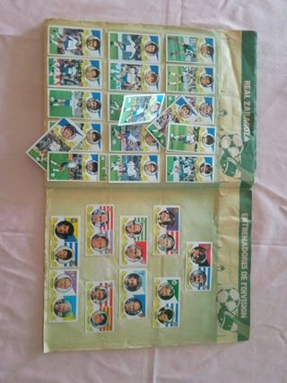 ALBUM CROMOS FÚTBOL LIGA ESTE 85-86 CON 46 DOBLES 