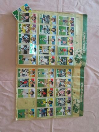 ALBUM CROMOS FÚTBOL LIGA ESTE 85-86 CON 46 DOBLES 