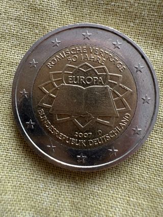 Moneda 2€ Tratado de Roma 2007