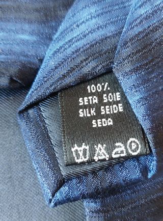 Cravatta Valentino blu seta