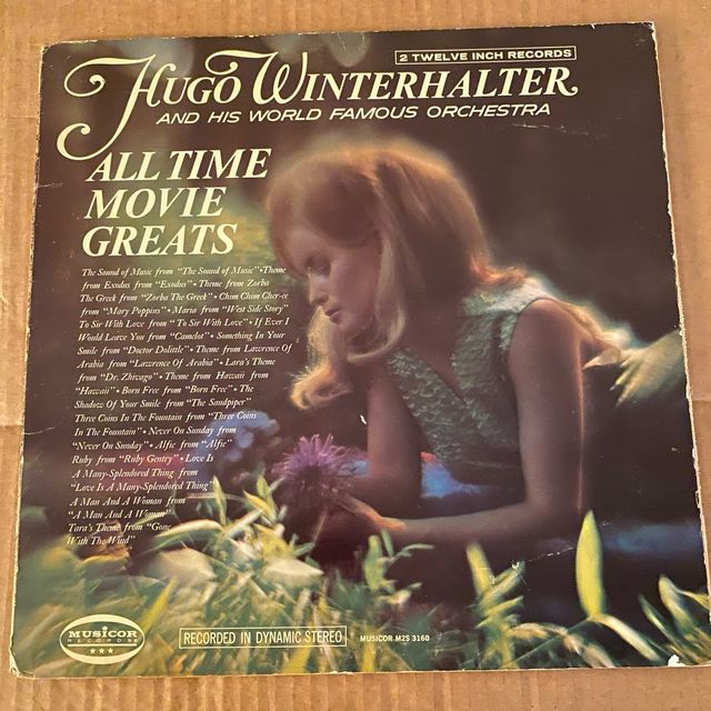 2 LP 33 giri Hugo Winterhalter - All Time Movie Gr