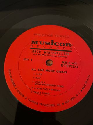 2 LP 33 giri Hugo Winterhalter - All Time Movie Gr