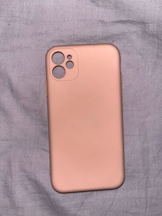 Funda silicona iPhone 11 rosa