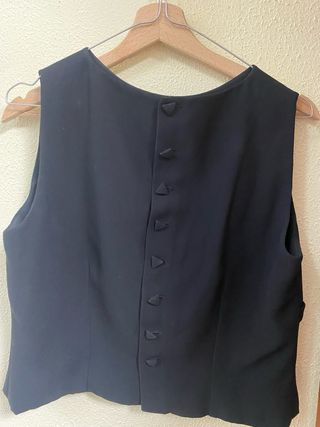 precioso top elegante con lazo delantero 