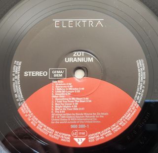 Vinilo ZOT - Uranium