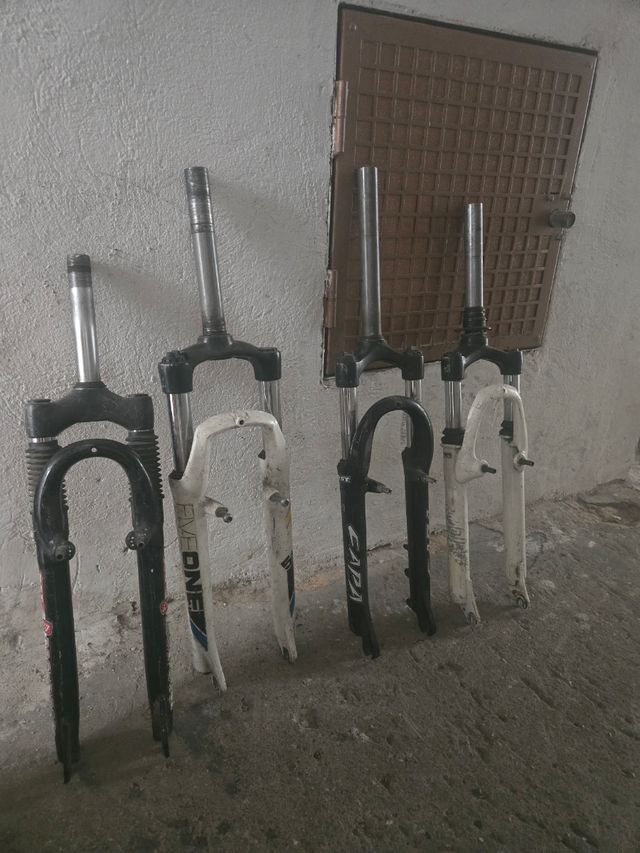 6 Horquillas Bicicleta MTB usadas