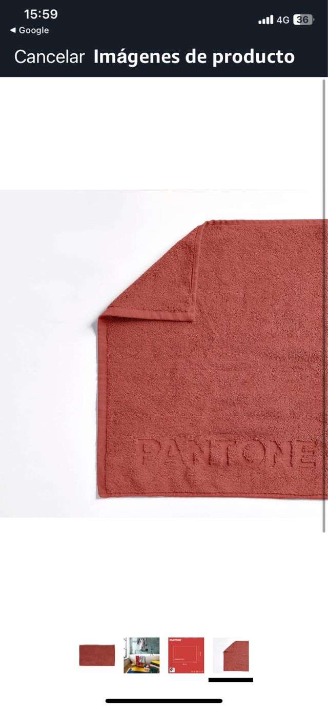 Toalla baño Pantone - Roja